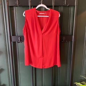 🟢 2 for $15 - Orange/Red Sleevless Blouse